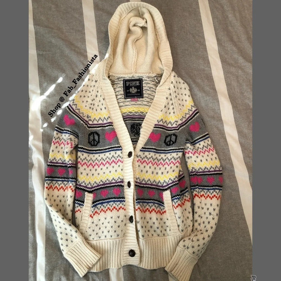 Victoria’s Secret PINK plush cardigan sweater size small - Picture 5 of 16